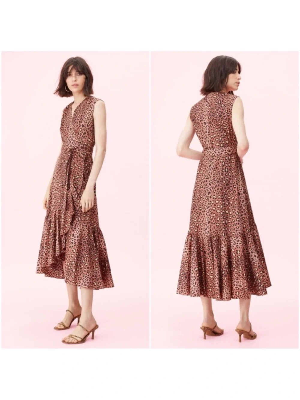Rebecca Taylor Spring Leopard Wrap Dress